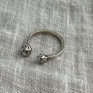 Lois Hill Jewelry Ring Sterling Silver Cuff Style Size 8